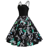 CGKUITER vestido largo de gasa con estampado de flores, cuello halter, sin mangas, vestido bohemio de encaje, cuello en V, falda corta, plisado, mini vestido de boda para mujer, Verde, XXL