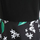 CGKUITER vestido largo de gasa con estampado de flores, cuello halter, sin mangas, vestido bohemio de encaje, cuello en V, falda corta, plisado, mini vestido de boda para mujer, Verde, XXL